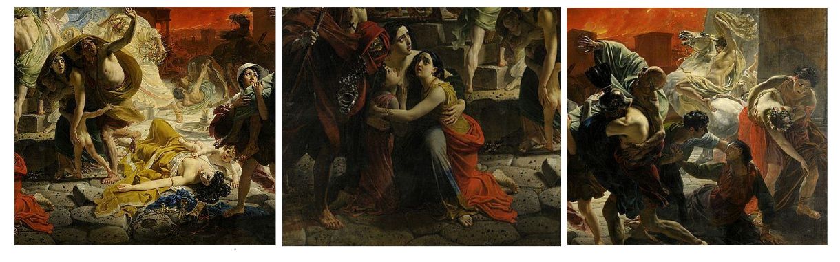 Фрагменты картины Карла Брюллова «Последний день Помпеи»