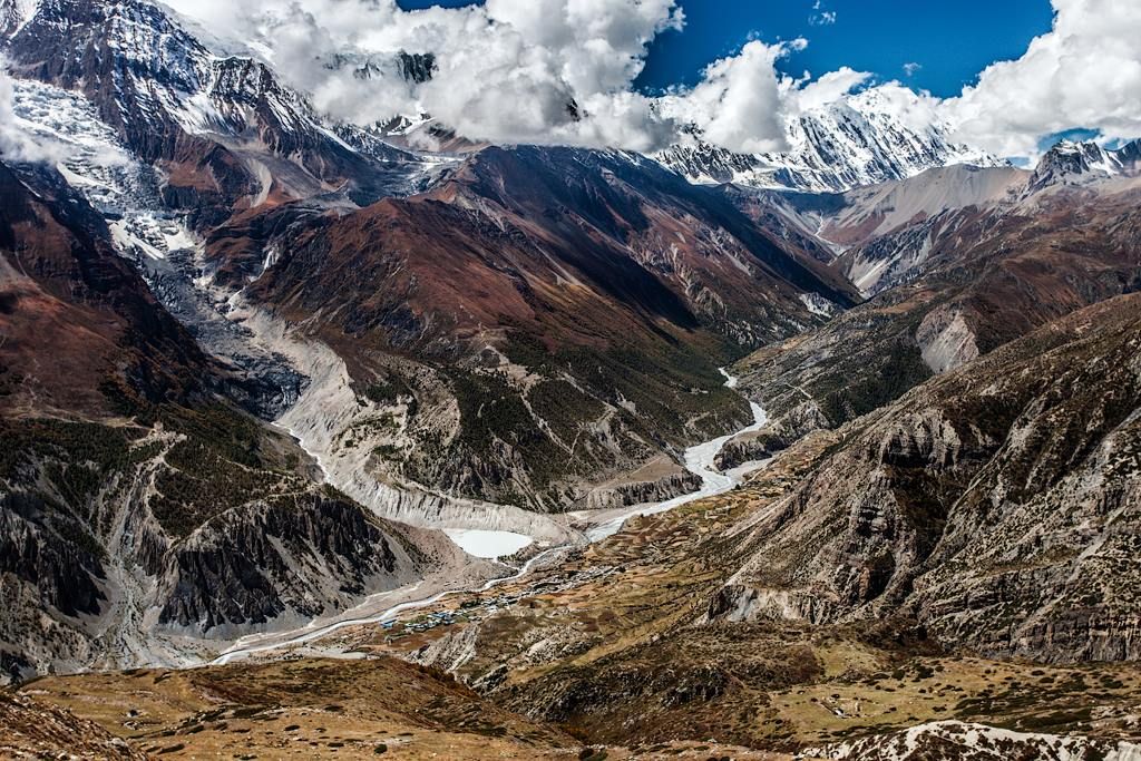 Долина Мананг.  Непальские Гималаи