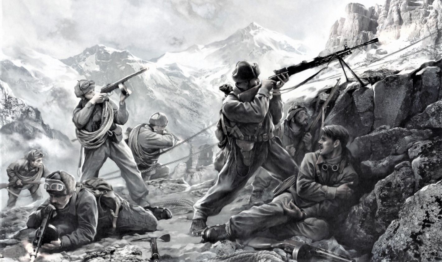 Бои на горных перевалах Кавказа