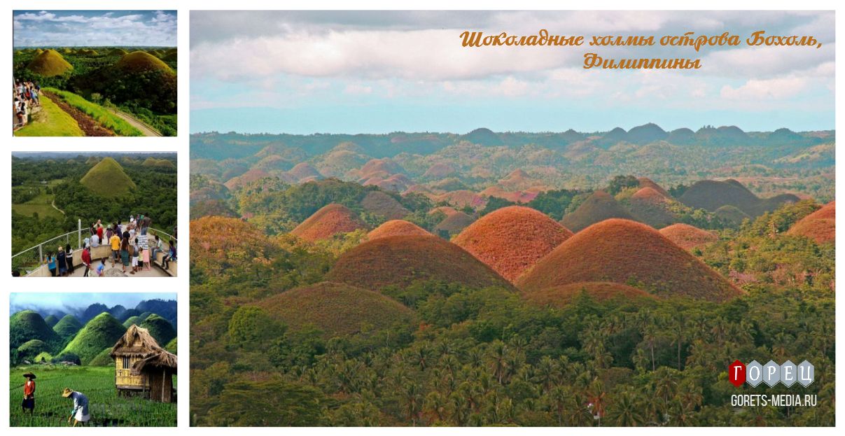 Шоколадные холмы острова Бохоль на Филиппинах – одно из семи природных чудес Азии 