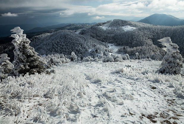 Снежное царство в словенских горах