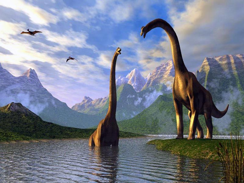 Динозавры вымерли из-за извержения вулканов и падения астероида
