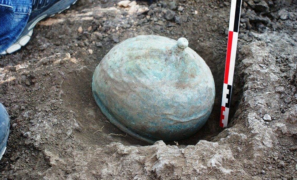 Шлем сарматского воина обнаружили археологи в Краснодарском крае