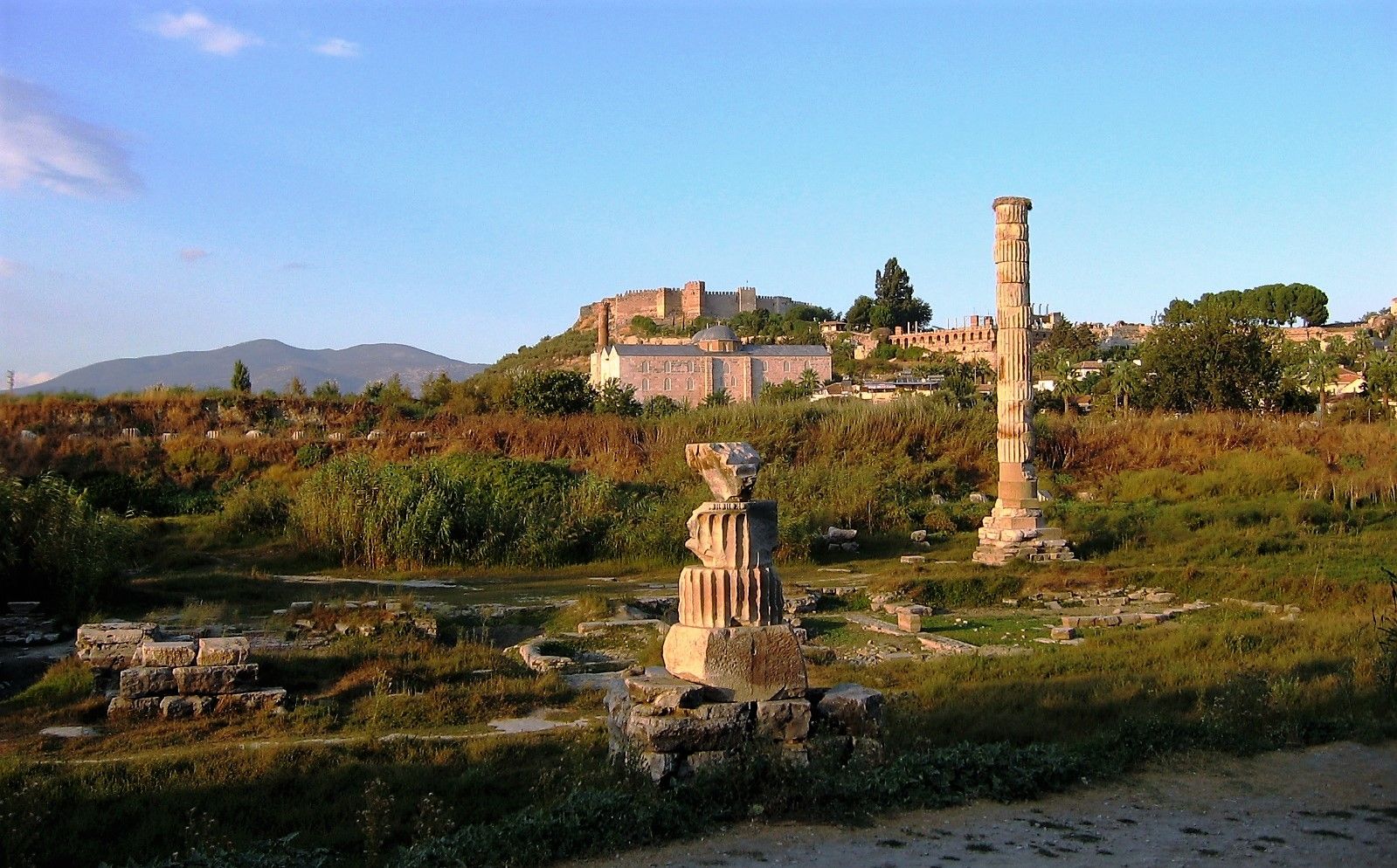Развалины Храма Артемиды в Эфесе,некогда великого храма, одного из Семи чудес света