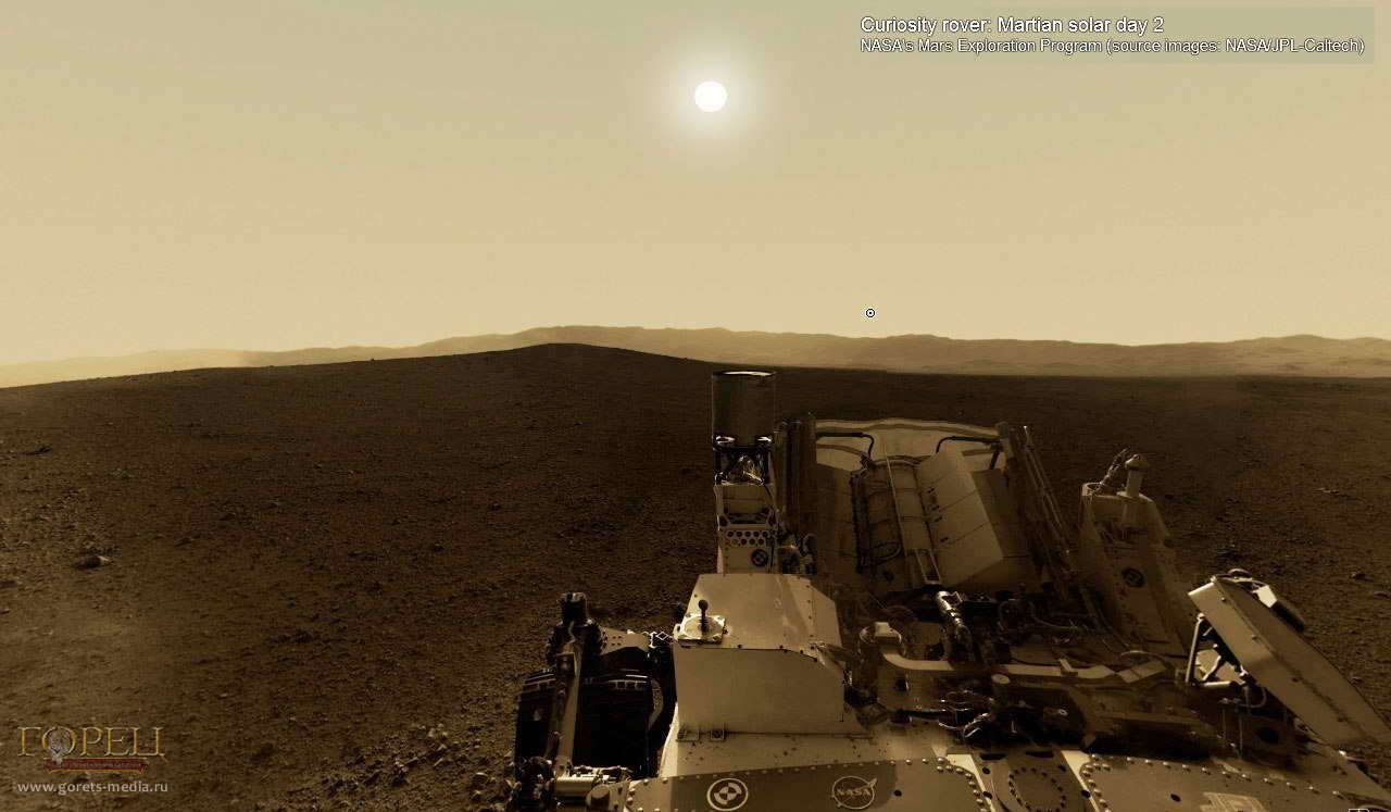 Панорама Марса, сделанная марсоходом Curiosity