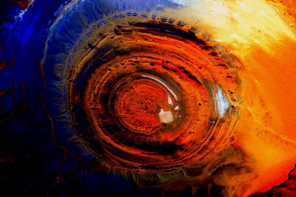 Скотт Келли показал «глаз Сахары» из космоса 